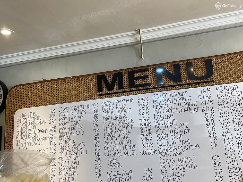 menu Pecel Kawi Hj Musilah
