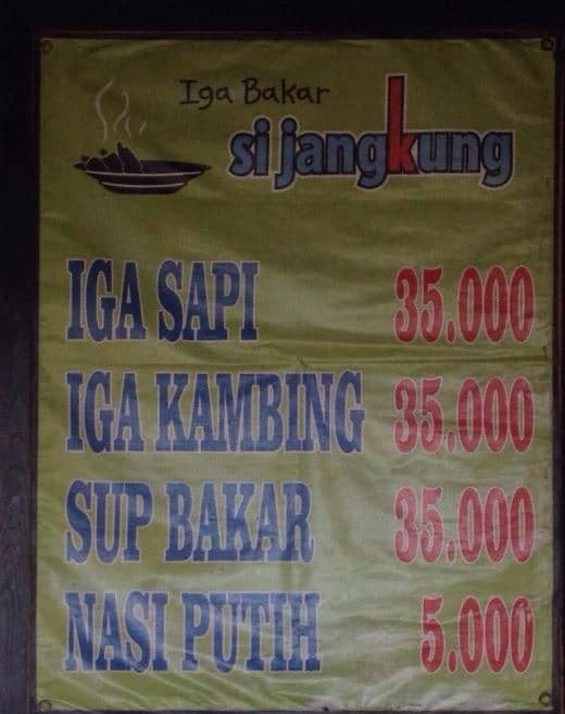 iga bakar si jangkung
