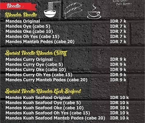 mie mandes jombang