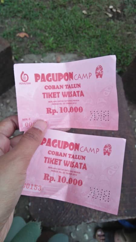 tiket masuk coban talun